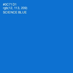 #0C71D1 - Science Blue Color Image