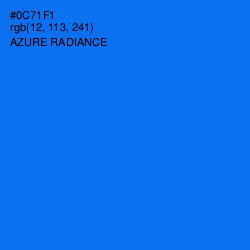 #0C71F1 - Azure Radiance Color Image