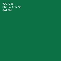 #0C7246 - Salem Color Image