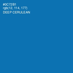 #0C72B1 - Deep Cerulean Color Image