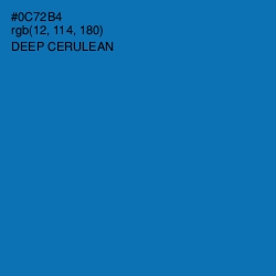 #0C72B4 - Deep Cerulean Color Image