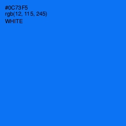 #0C73F5 - Azure Radiance Color Image