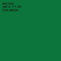 #0C753C - Fun Green Color Image