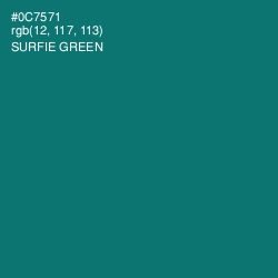 #0C7571 - Surfie Green Color Image