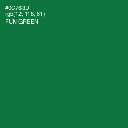 #0C763D - Fun Green Color Image