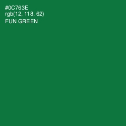 #0C763E - Fun Green Color Image