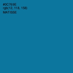 #0C769E - Matisse Color Image