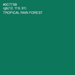 #0C775B - Tropical Rain Forest Color Image