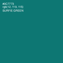#0C7773 - Surfie Green Color Image