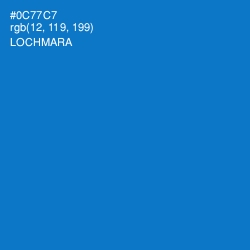 #0C77C7 - Lochmara Color Image