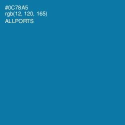 #0C78A5 - Allports Color Image