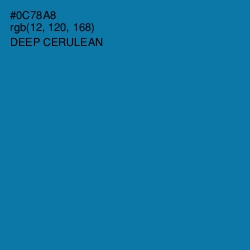 #0C78A8 - Deep Cerulean Color Image