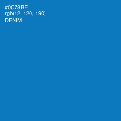 #0C78BE - Denim Color Image