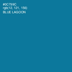 #0C799C - Blue Lagoon Color Image