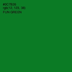 #0C7B26 - Fun Green Color Image