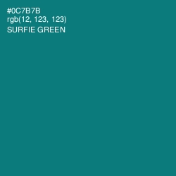#0C7B7B - Surfie Green Color Image