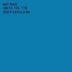 #0C7BAD - Deep Cerulean Color Image