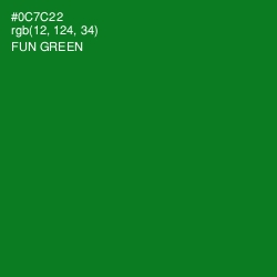 #0C7C22 - Fun Green Color Image