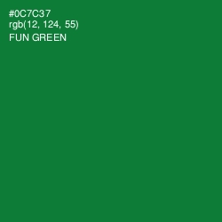 #0C7C37 - Fun Green Color Image