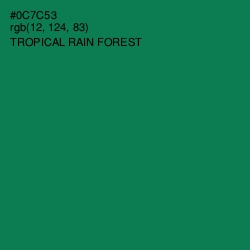 #0C7C53 - Tropical Rain Forest Color Image