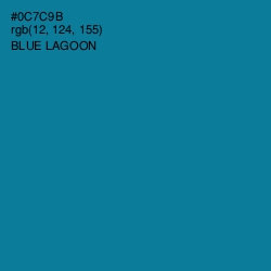 #0C7C9B - Blue Lagoon Color Image