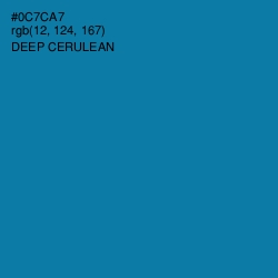 #0C7CA7 - Deep Cerulean Color Image