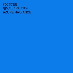 #0C7CEB - Azure Radiance Color Image