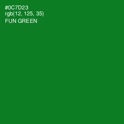 #0C7D23 - Fun Green Color Image