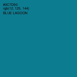 #0C7D90 - Blue Lagoon Color Image