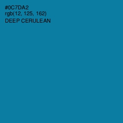 #0C7DA2 - Deep Cerulean Color Image