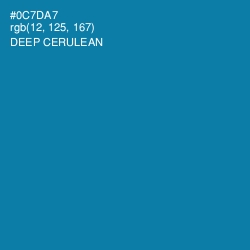 #0C7DA7 - Deep Cerulean Color Image