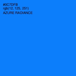 #0C7DFB - Azure Radiance Color Image