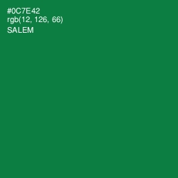 #0C7E42 - Salem Color Image