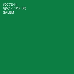 #0C7E44 - Salem Color Image