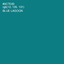 #0C7E83 - Blue Lagoon Color Image