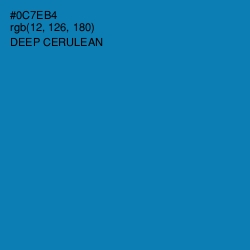 #0C7EB4 - Deep Cerulean Color Image