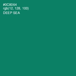 #0C8064 - Deep Sea Color Image