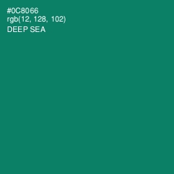 #0C8066 - Deep Sea Color Image