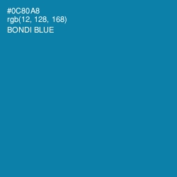 #0C80A8 - Bondi Blue Color Image
