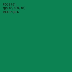 #0C8151 - Deep Sea Color Image