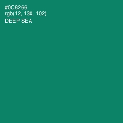 #0C8266 - Deep Sea Color Image