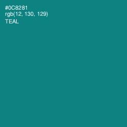 #0C8281 - Teal Color Image