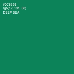 #0C8358 - Deep Sea Color Image