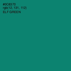 #0C8370 - Elf Green Color Image