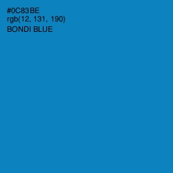 #0C83BE - Bondi Blue Color Image