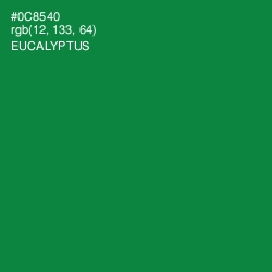 #0C8540 - Eucalyptus Color Image