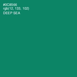 #0C8566 - Deep Sea Color Image