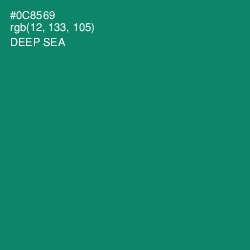 #0C8569 - Deep Sea Color Image