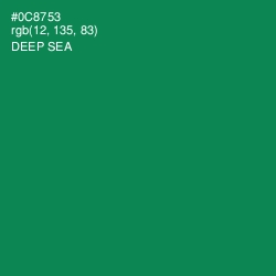 #0C8753 - Deep Sea Color Image