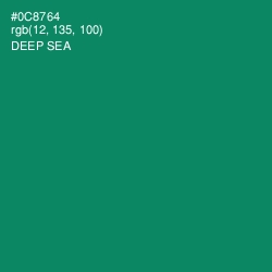 #0C8764 - Deep Sea Color Image